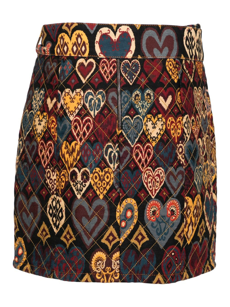 FARM RIO hearts ikat skirt outlook