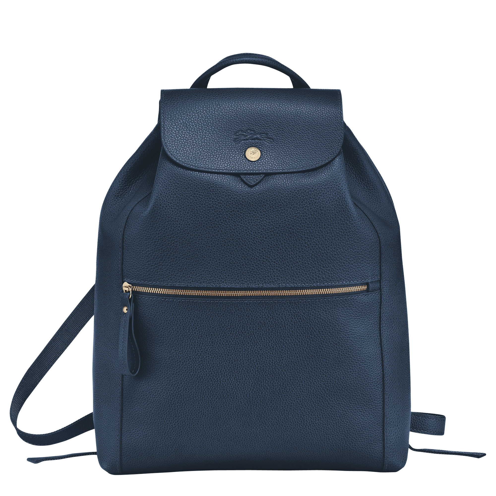 Le Foulonné Backpack Navy - Leather - 1