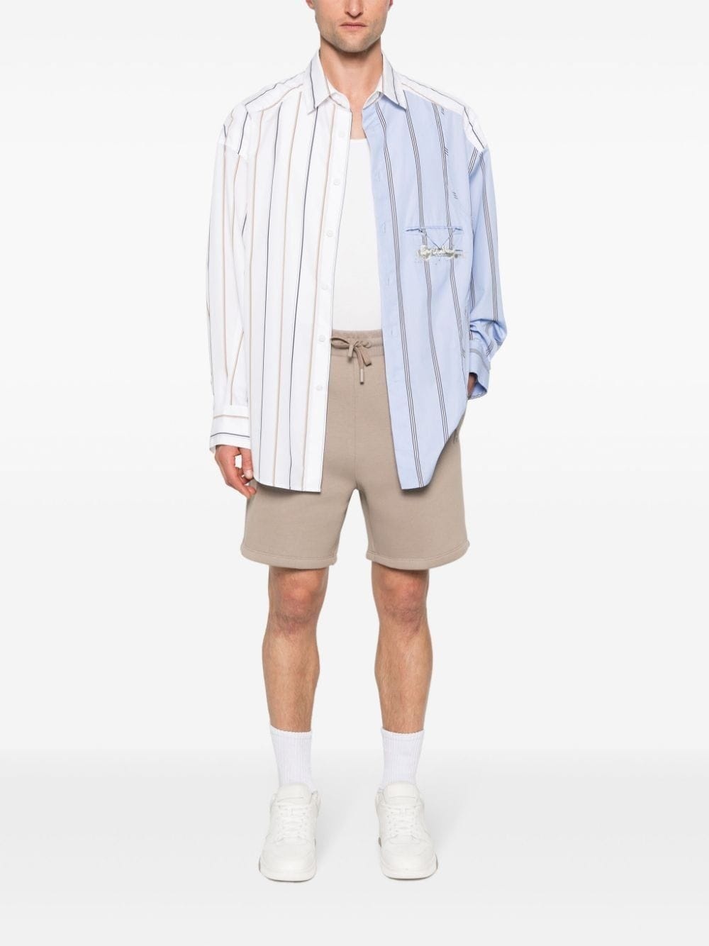 Ami de Coeur drawstring track shorts - 3