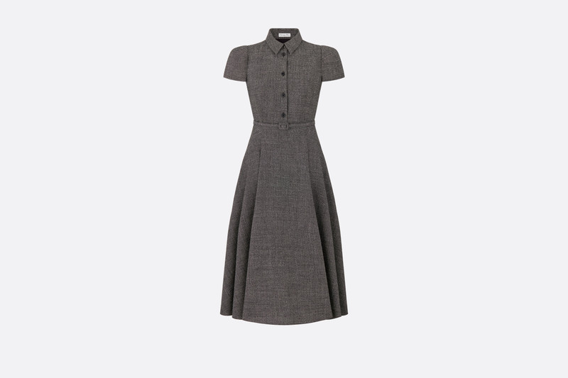 Belted Mid-Length Dress 1