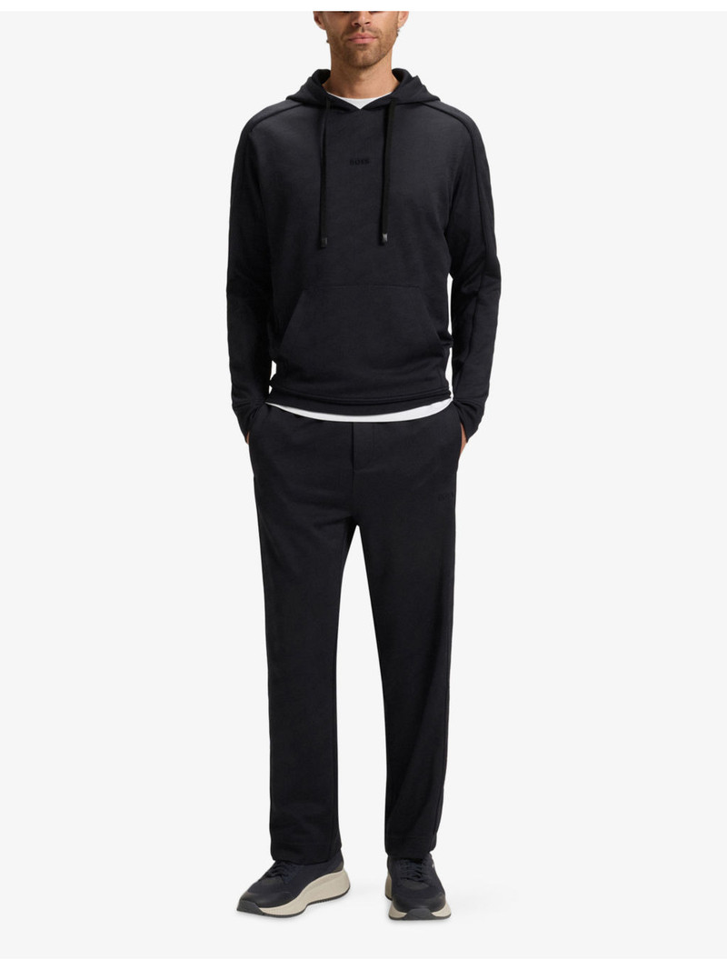 BOSS Branded Pouch-Pocket Stretch-Jersey Hoody outlook
