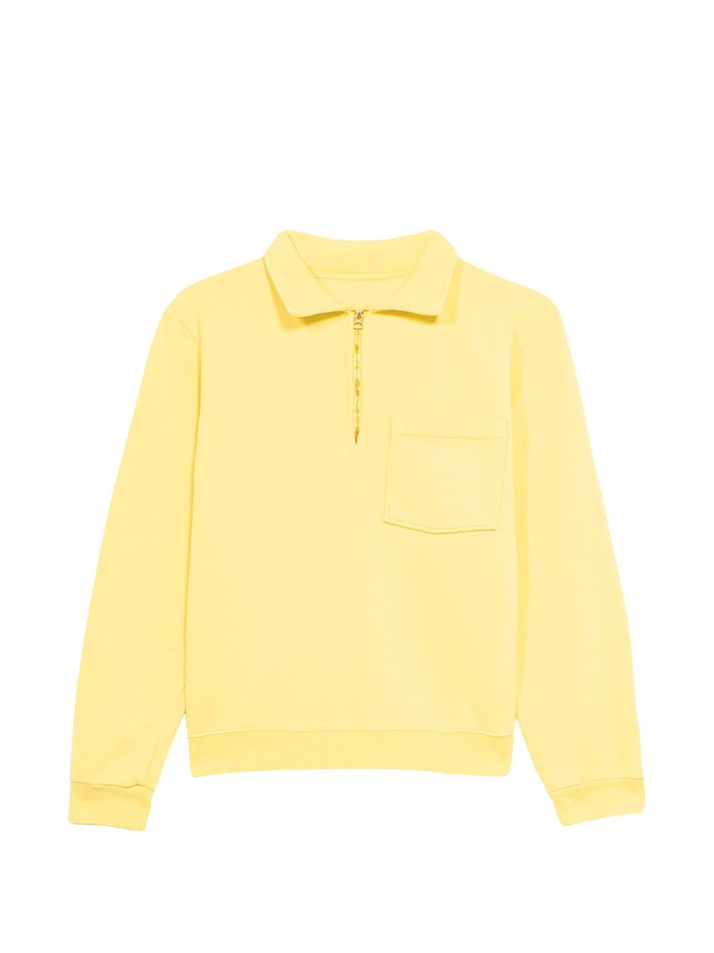 Yalep pocket zip-up sweatshirt 1