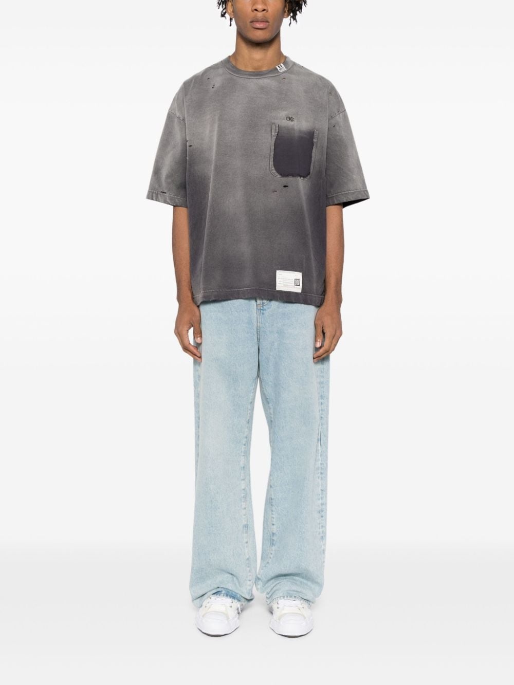 sun faded T-shirt - 2
