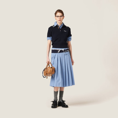 Miu Miu Checked skirt outlook