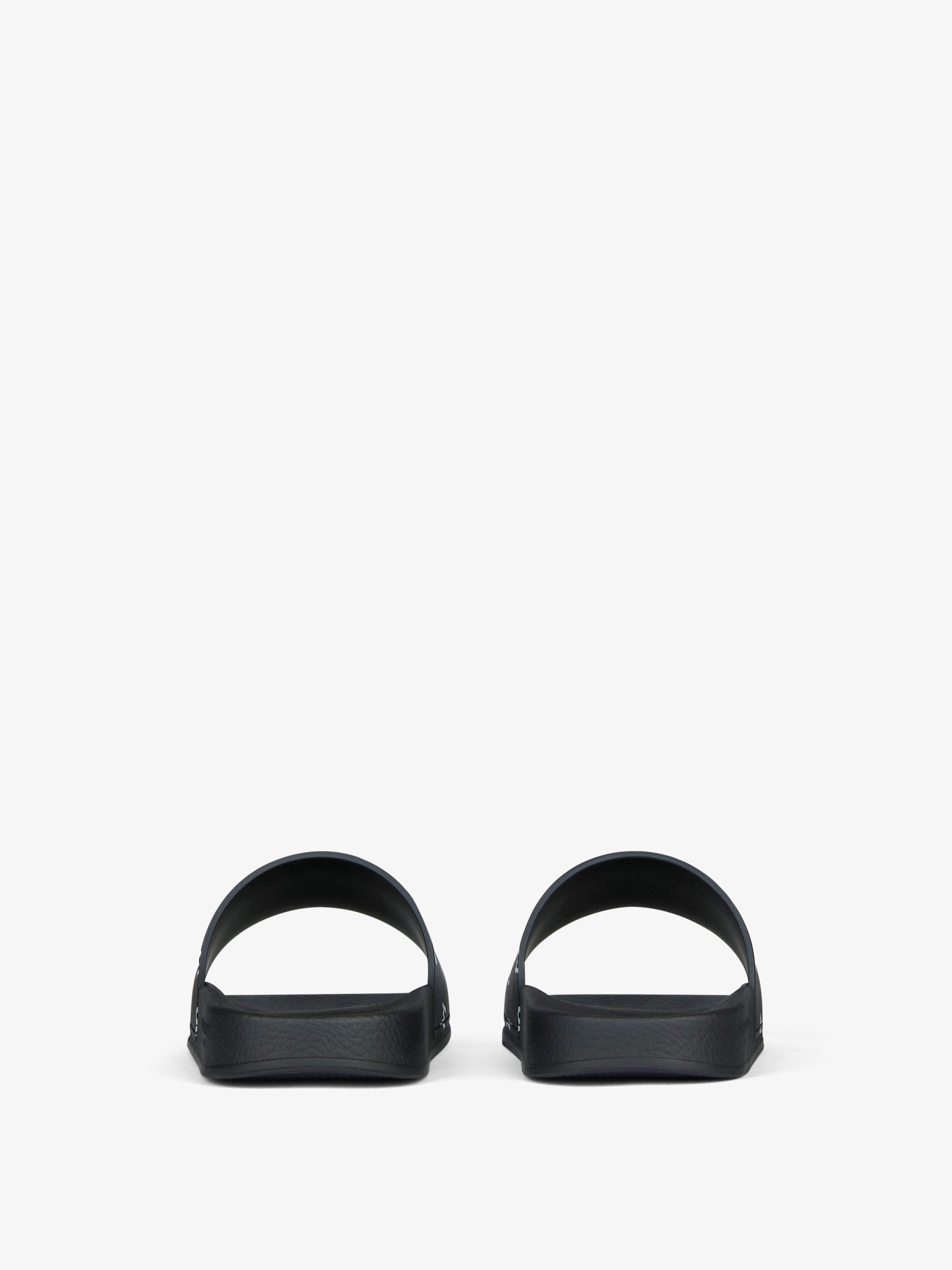 GIVENCHY ALL-OVER PRINT FLAT SANDALS IN TRANSPARENT RUBBER - 7