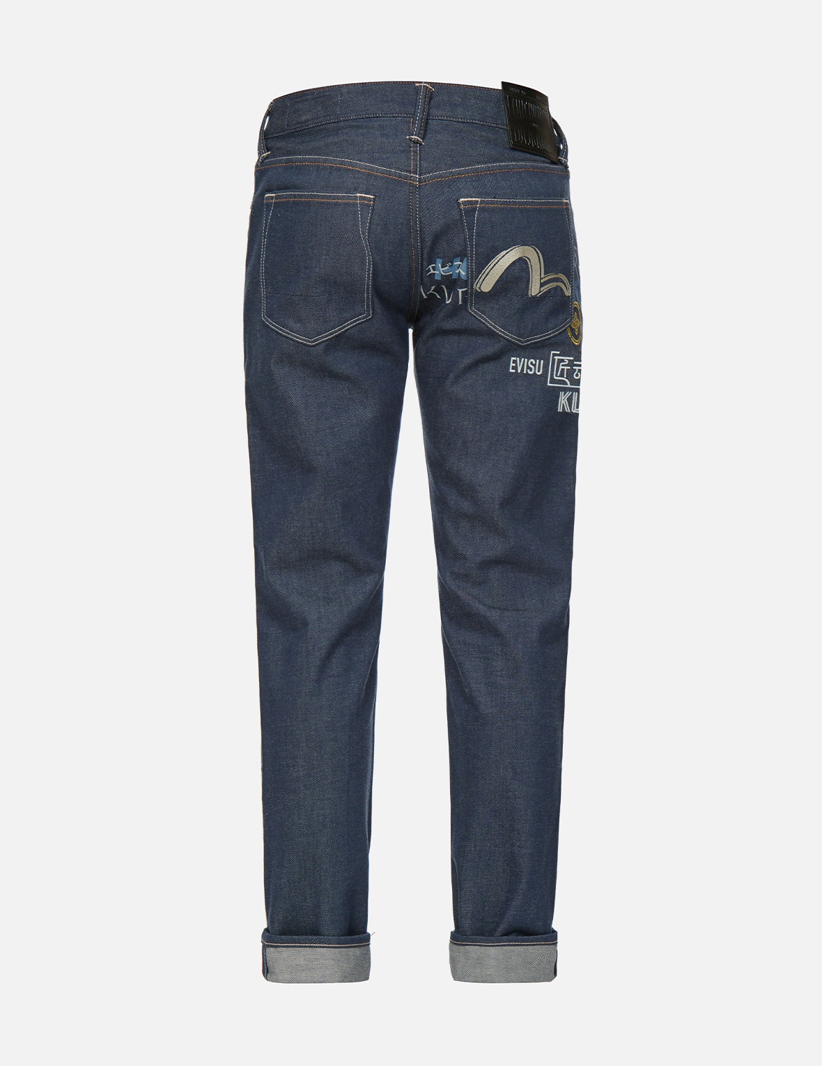 Logo Print and Embroidered Slim Straight fit Jeans #2010 - 1