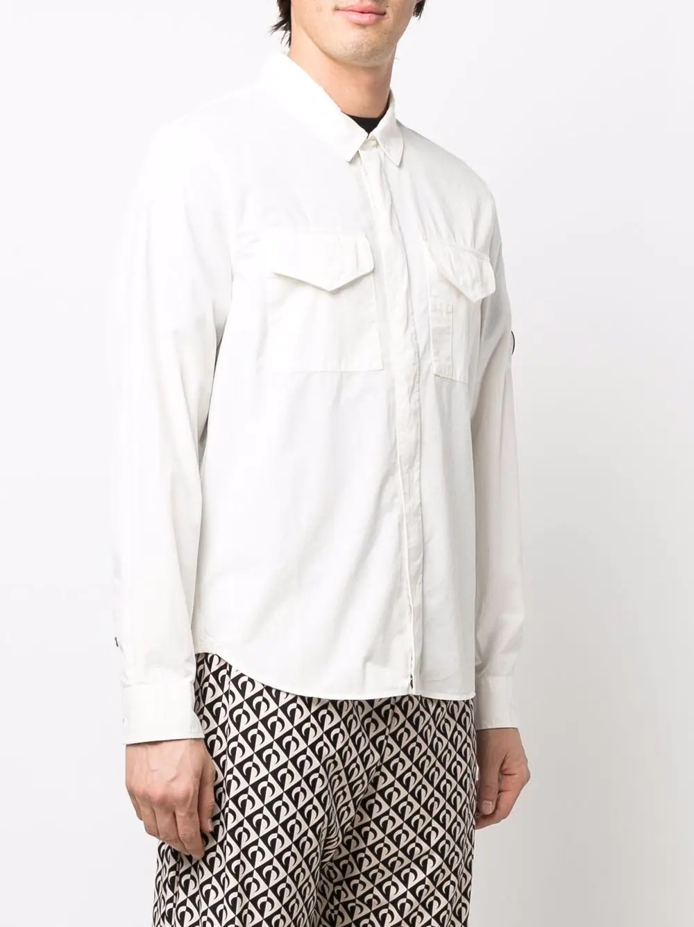 Lens-embellished long-sleeve shirt - 3