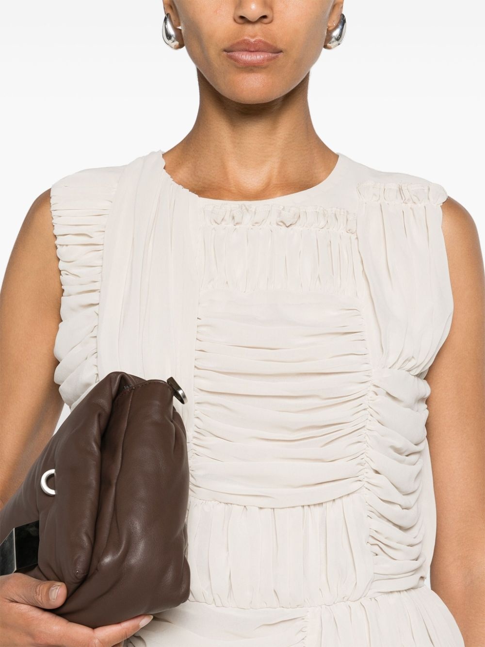 sleeveless ruched blouse - 5