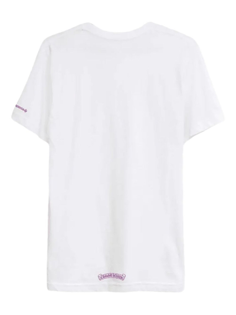 Chrome Hearts logo-collar pocket T-shirt outlook