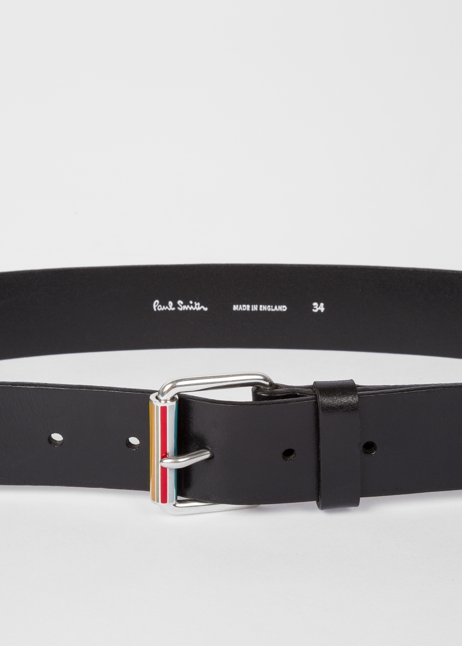 Leather Belt With 'Signature Stripe' Roller - 3