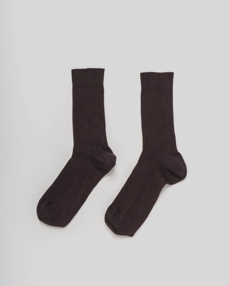 Rib Overankle Socks - Organic Cotton Rib 5