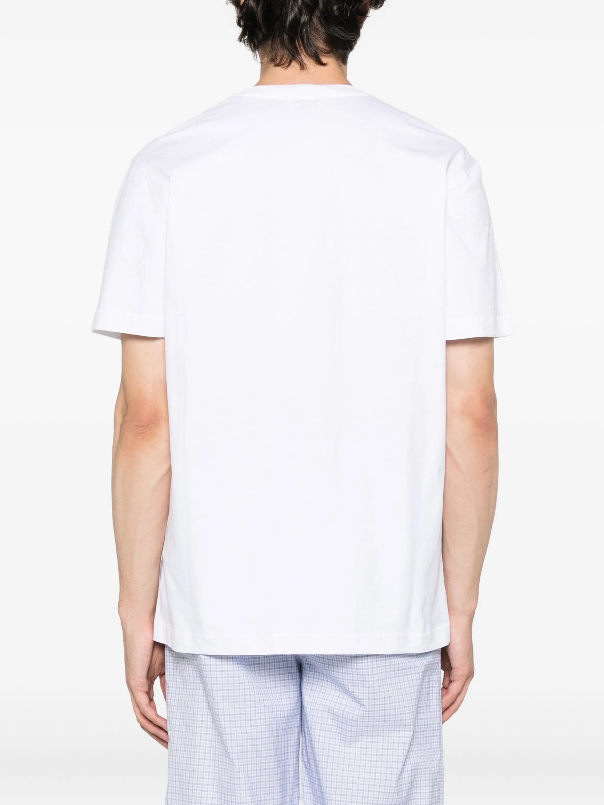 Moschino Ribbon-logo Print Cotton T-shirt - 3