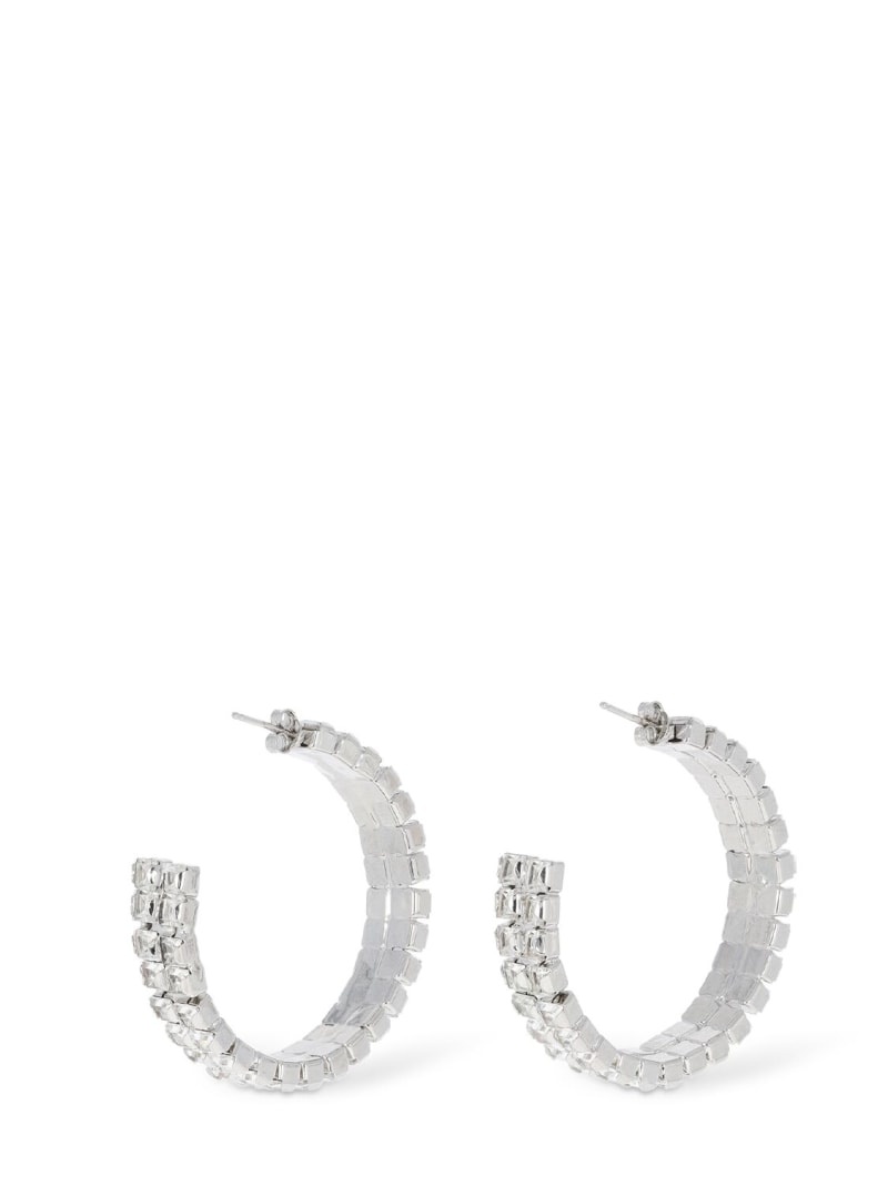 Vetro crystal hoop earrings - 4