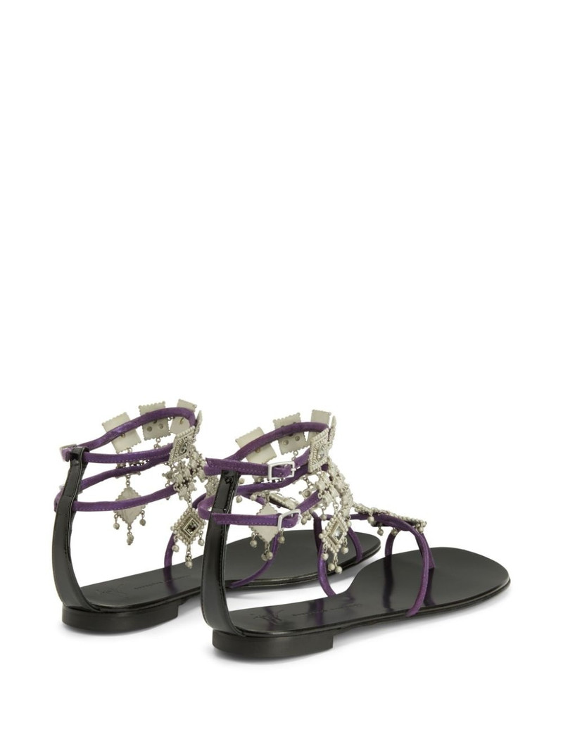 Amira embellished suede sandals 3