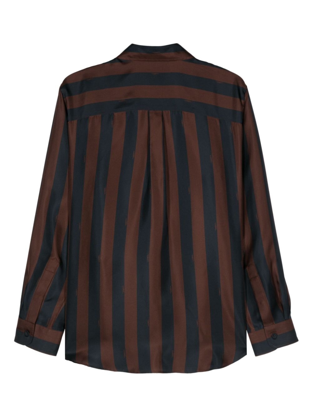 Pequin-stripe silk shirt - 2