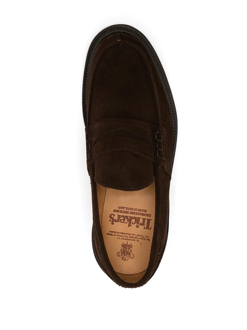 slip-on suede penny loafers - 4