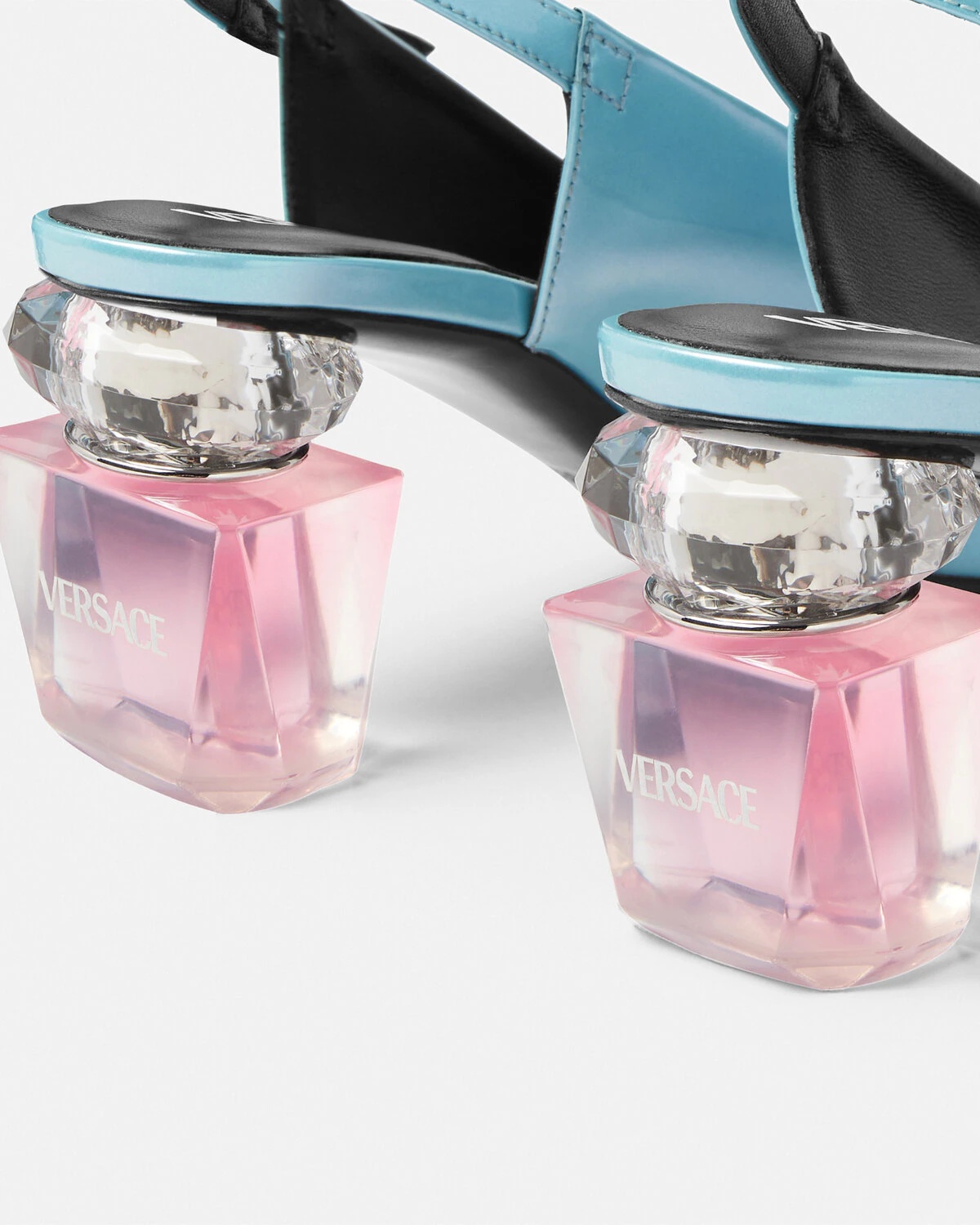 Bright Crystal Patent Slingback Pumps 70 mm - 6