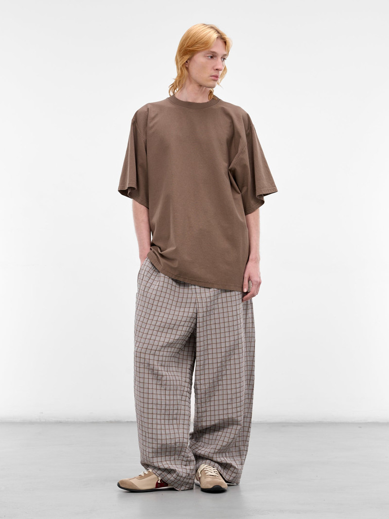 HED MAYNER Brown Oversized Embroidered Logo Tee outlook