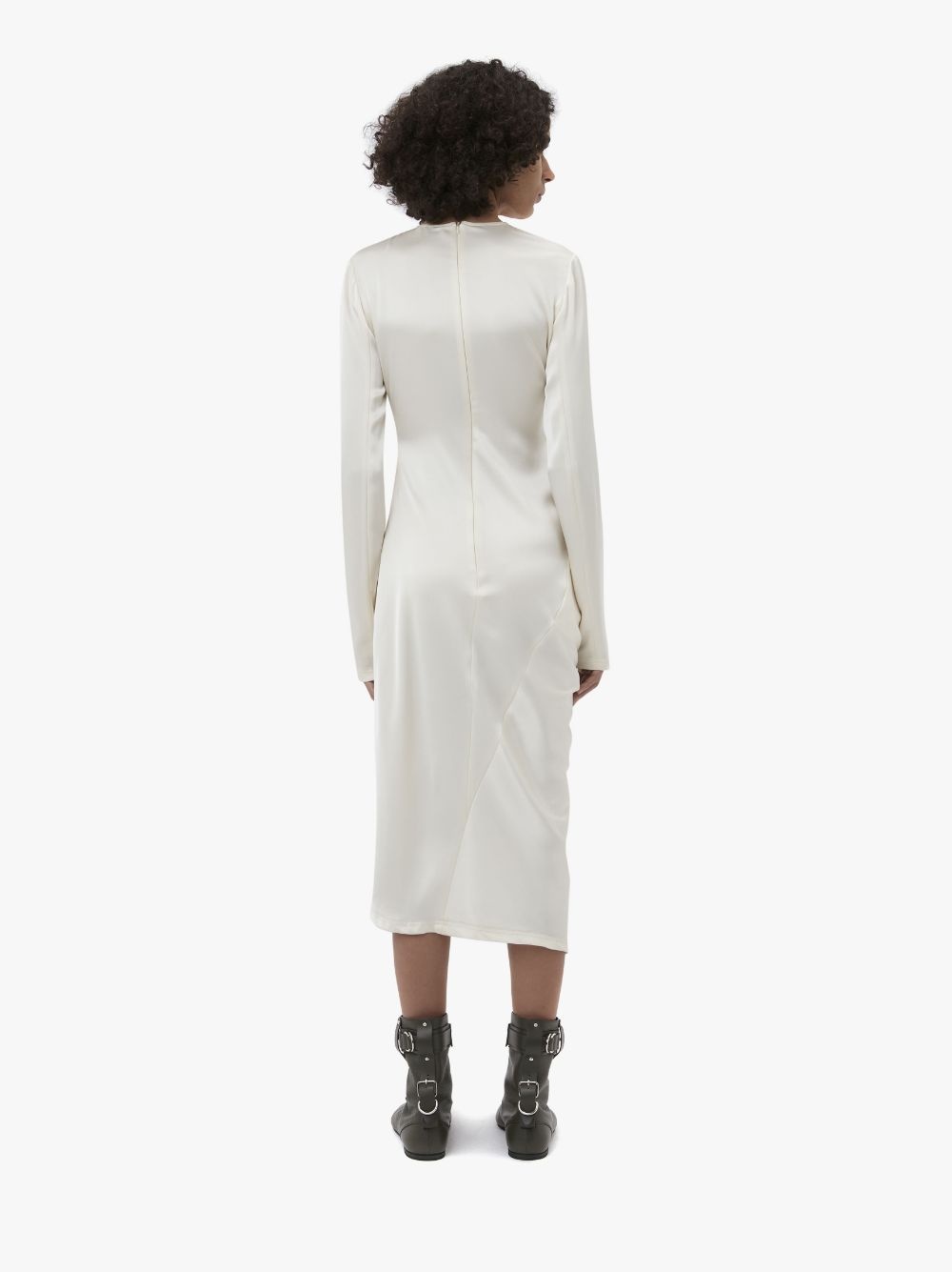 ASYMMETRIC DRAPED DRESS - 3