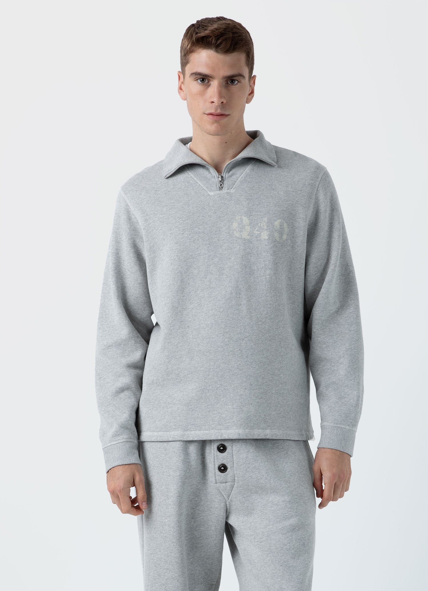 Sunspel x Nigel Cabourn Half Zip Sweatshirt - 2