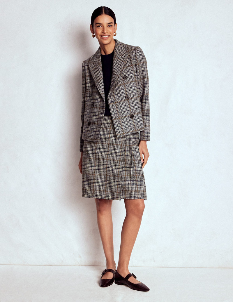 Helen Wool Kilt Skirt-Blue and Grey Prince of Wales 5