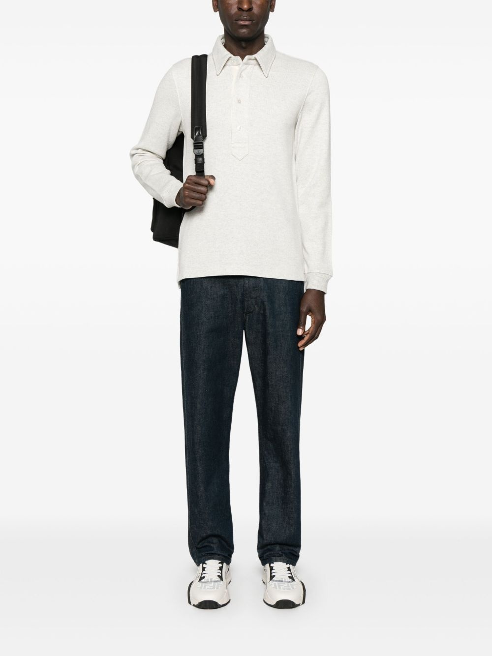 knitted polo shirt - 2