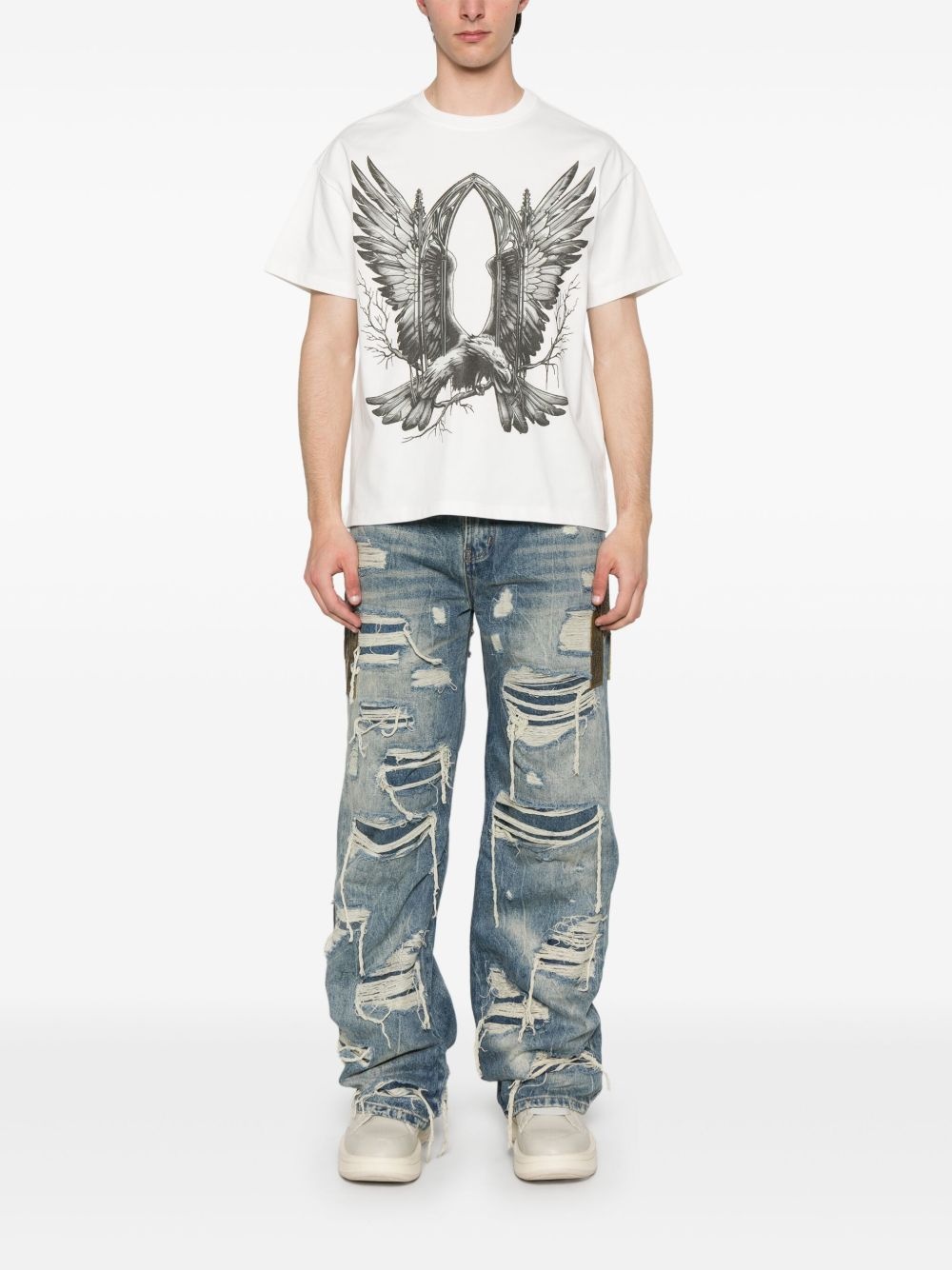 Side Patch Relaxation jeans - 2