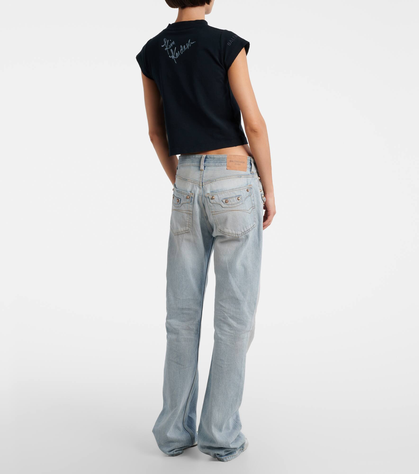 City low-rise straight jeans - 3
