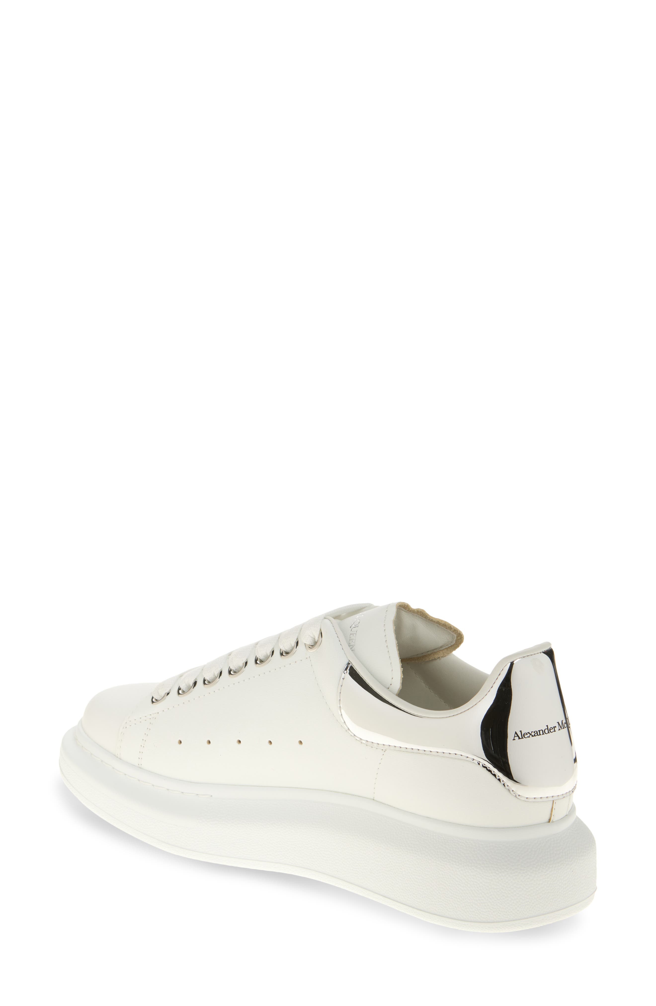 McQueen Oversize Sneaker in White/Mirror at Nordstrom - 2