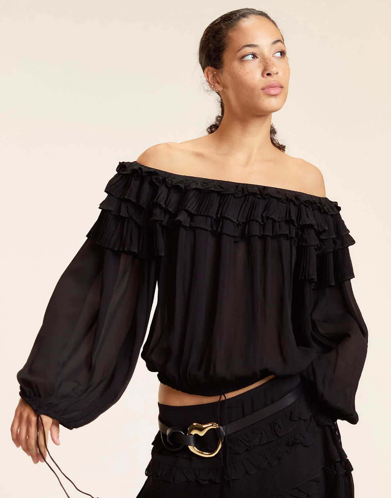 Bella Ruffle Blouse - 1