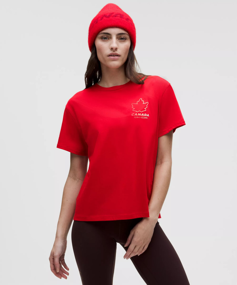 Team Canada Women's Cotton Jersey T-Shirt *COC Logo 1