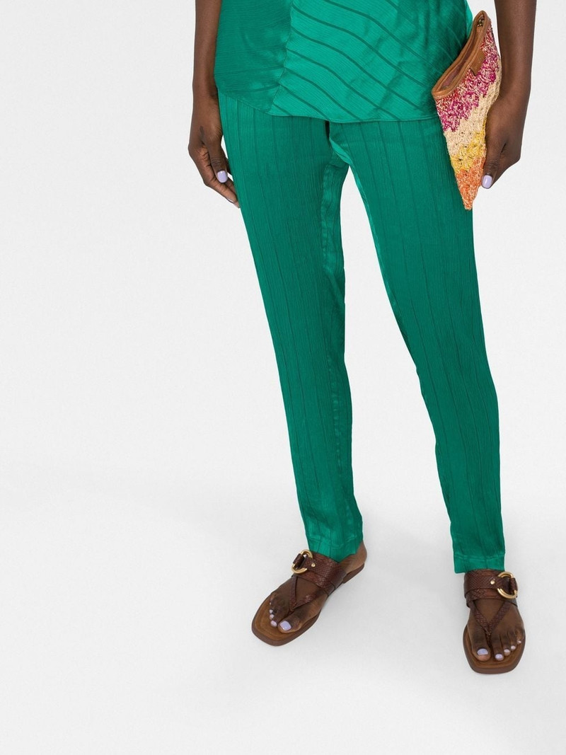 striped high-waisted trousers 5