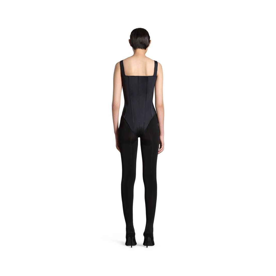 Women's Corset Swimsuit in Black - 4