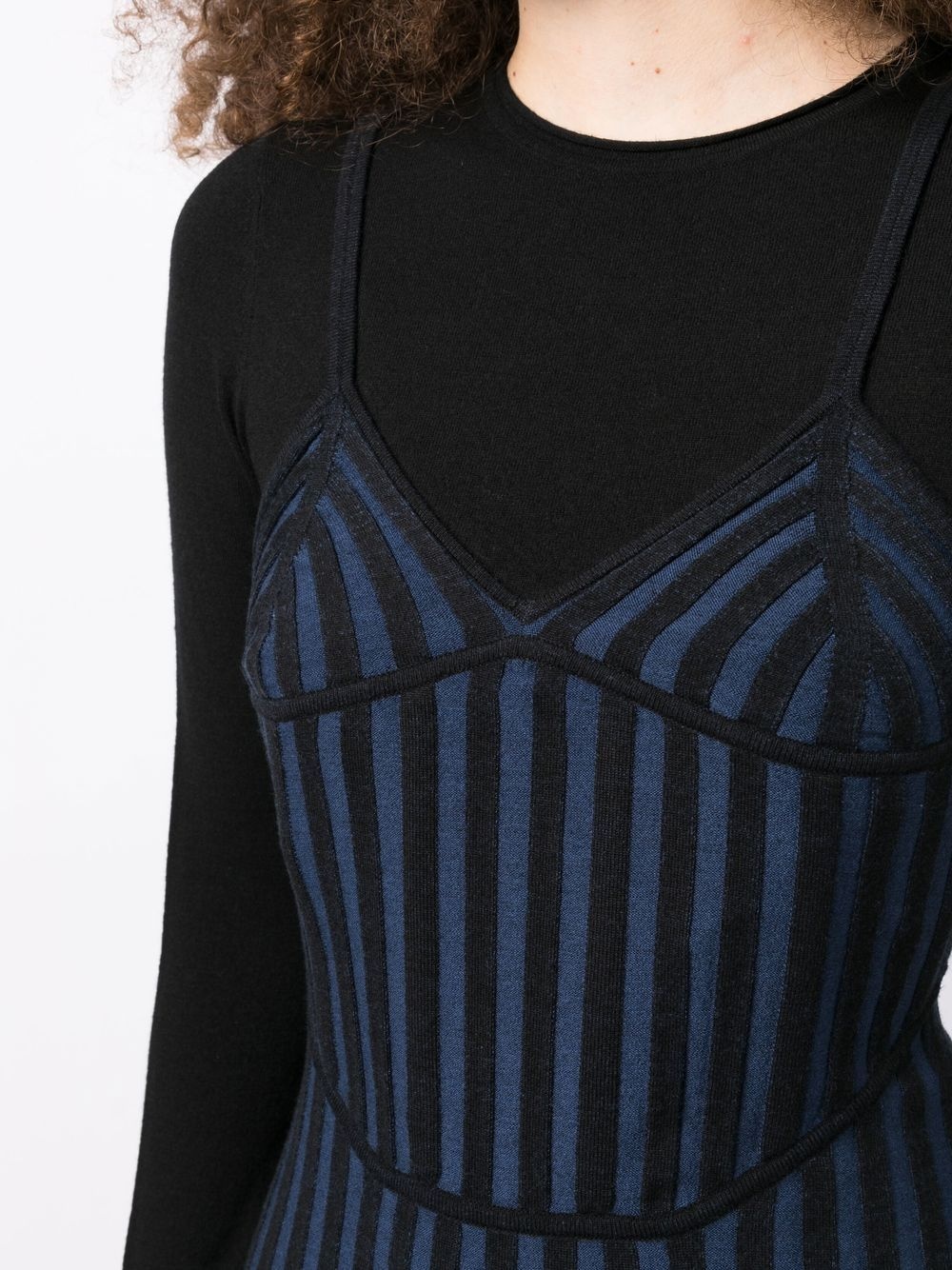 two-tone corset dress - 5