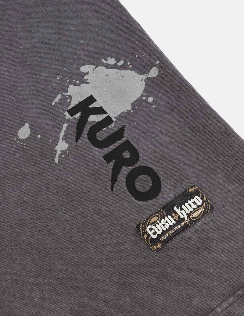 Washed Logo Embroidery and Print Loose Fit T-shirt 14