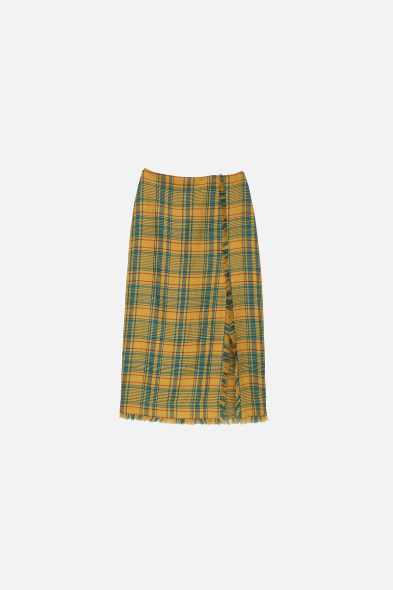 WOMEN'S PLAID PENCIL SKIRT 1