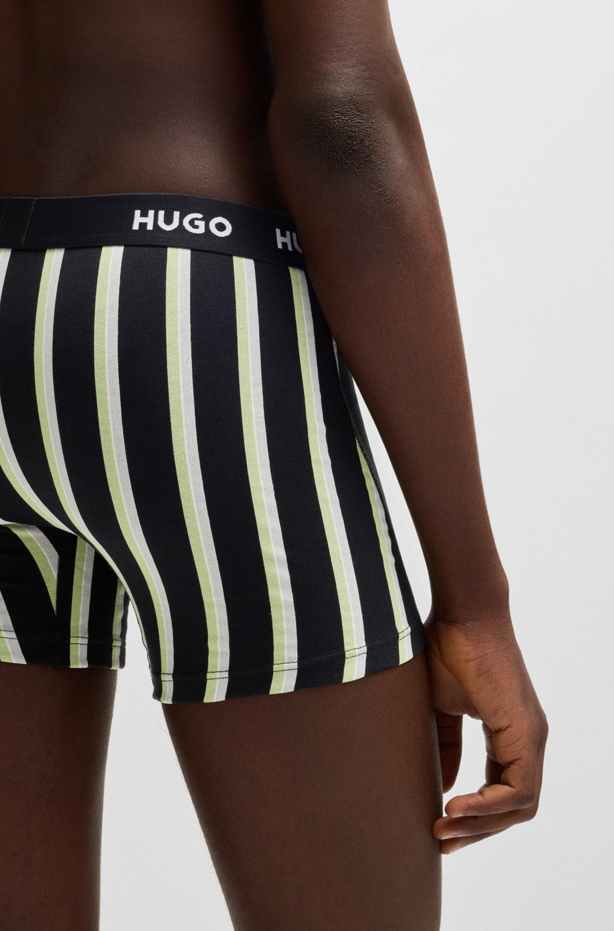 THREE-PACK OF STRETCH-COTTON BOXER BRIEFS WITH LOGOS - 5