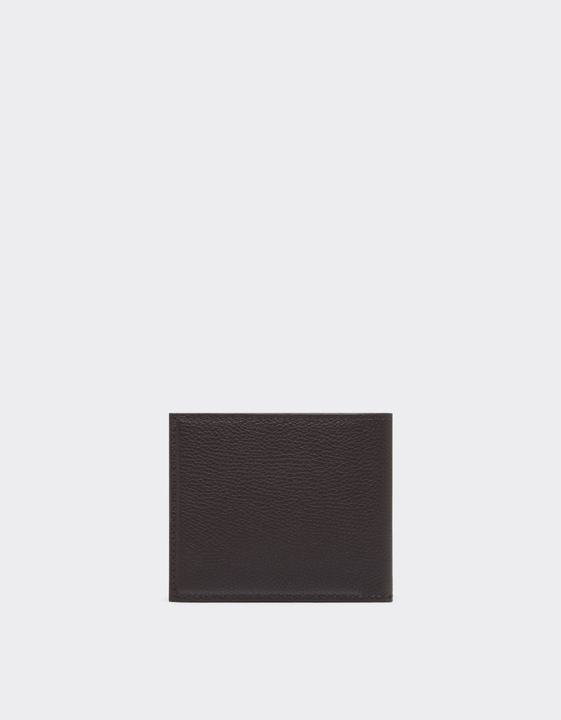Ferrari Bifold wallet in garnet leather outlook