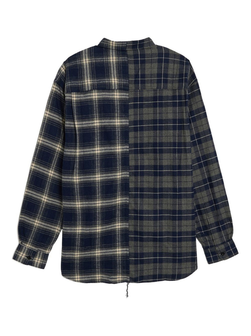 Comme des Garçons Homme check-pattern button-fastening shirt outlook