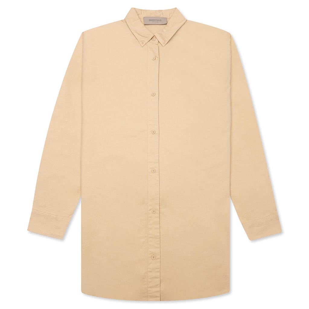 WOMEN'S L/S OXFORD - SAND - 1