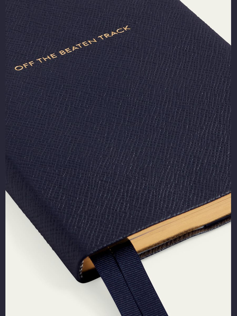 Smythson "Off the Beaten Track" Soho Travel Journal in Panama Leather outlook