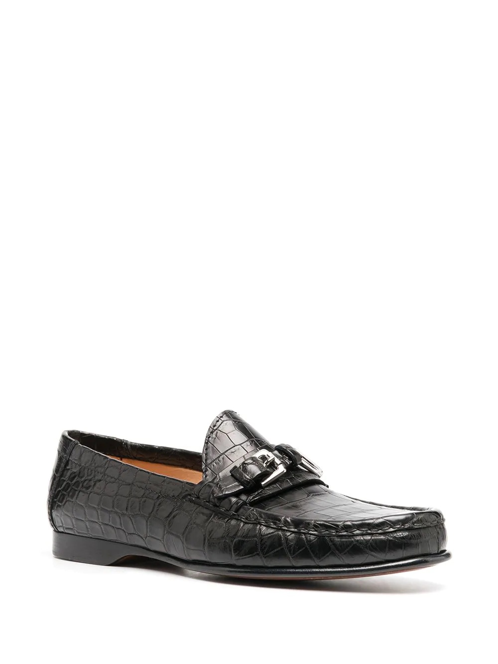 Caiden crocodile-effect loafers - 2