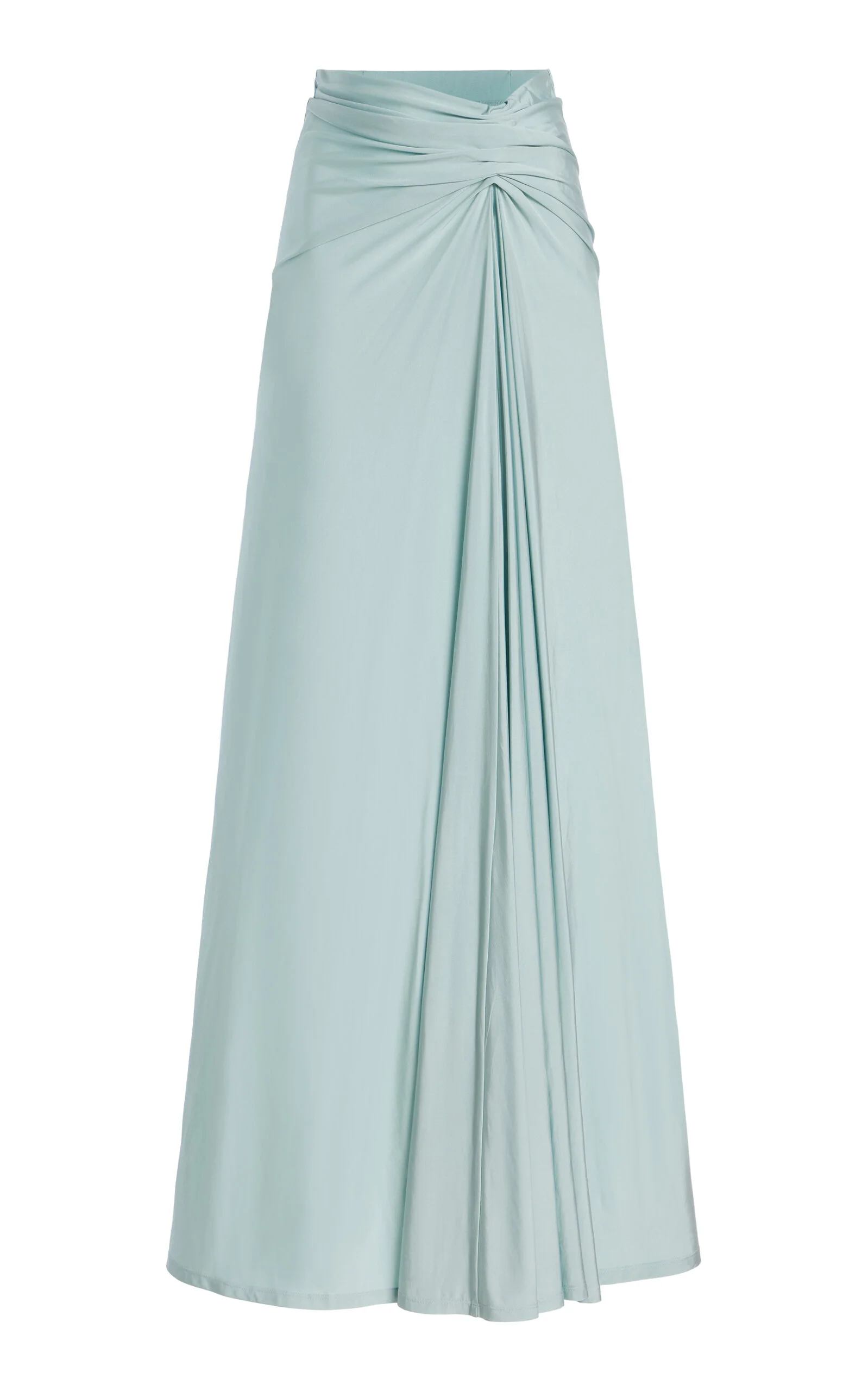Sonia Draped Jersey Maxi Skirt blue - 1