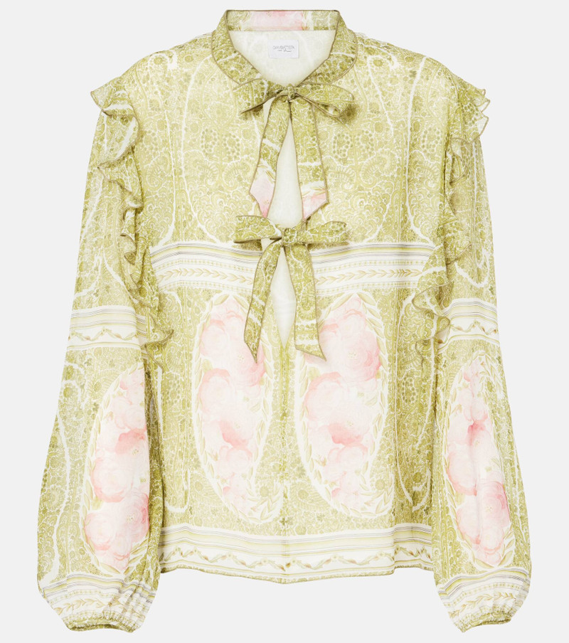 Printed silk georgette blouse - 1