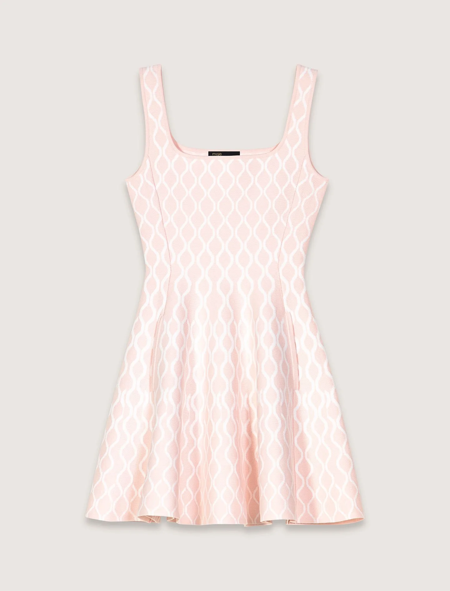 Mini jacquard knit dress - 1
