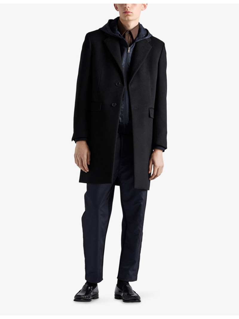 Prada Re Nylon Technical Cotton-Blend Hoody outlook