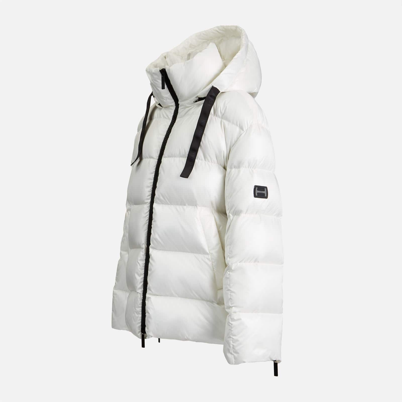 Hooded Down Jacket White - 9