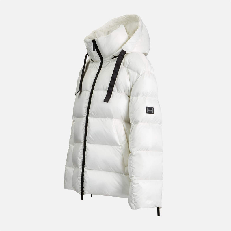 Hooded Down Jacket White 9