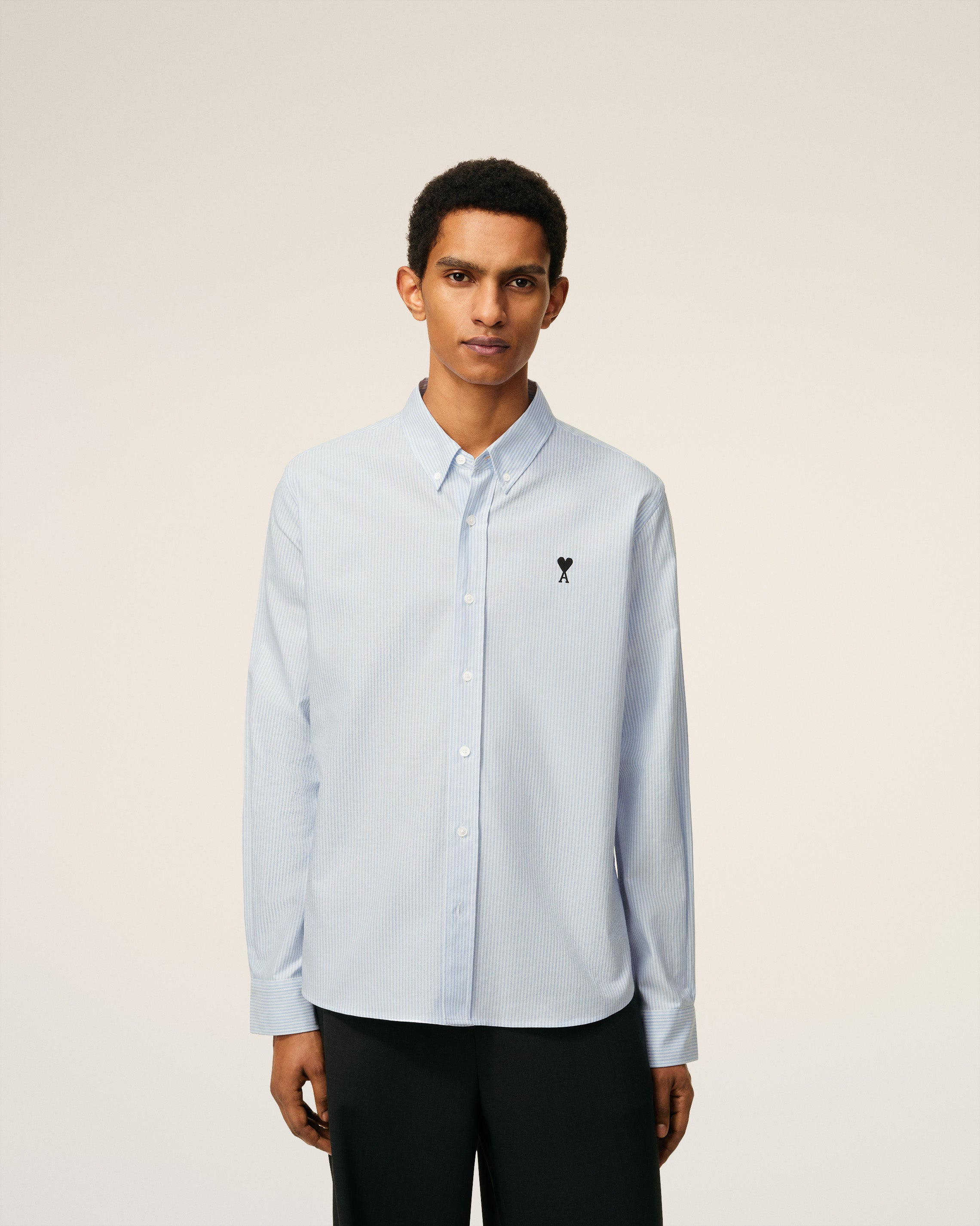 BLUE COTTON BUTTON DOWN AMI DE COEUR SHIRT - 3