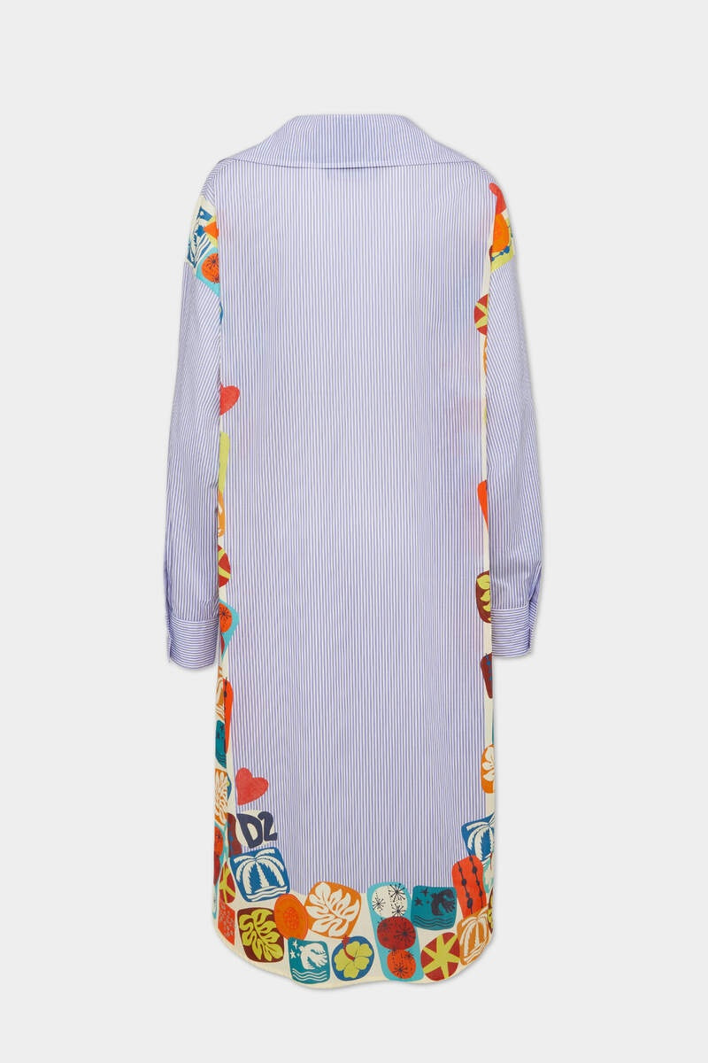 DSQUARED2 SUMMER LOVERS ISLAND PANORAMA DRESS outlook